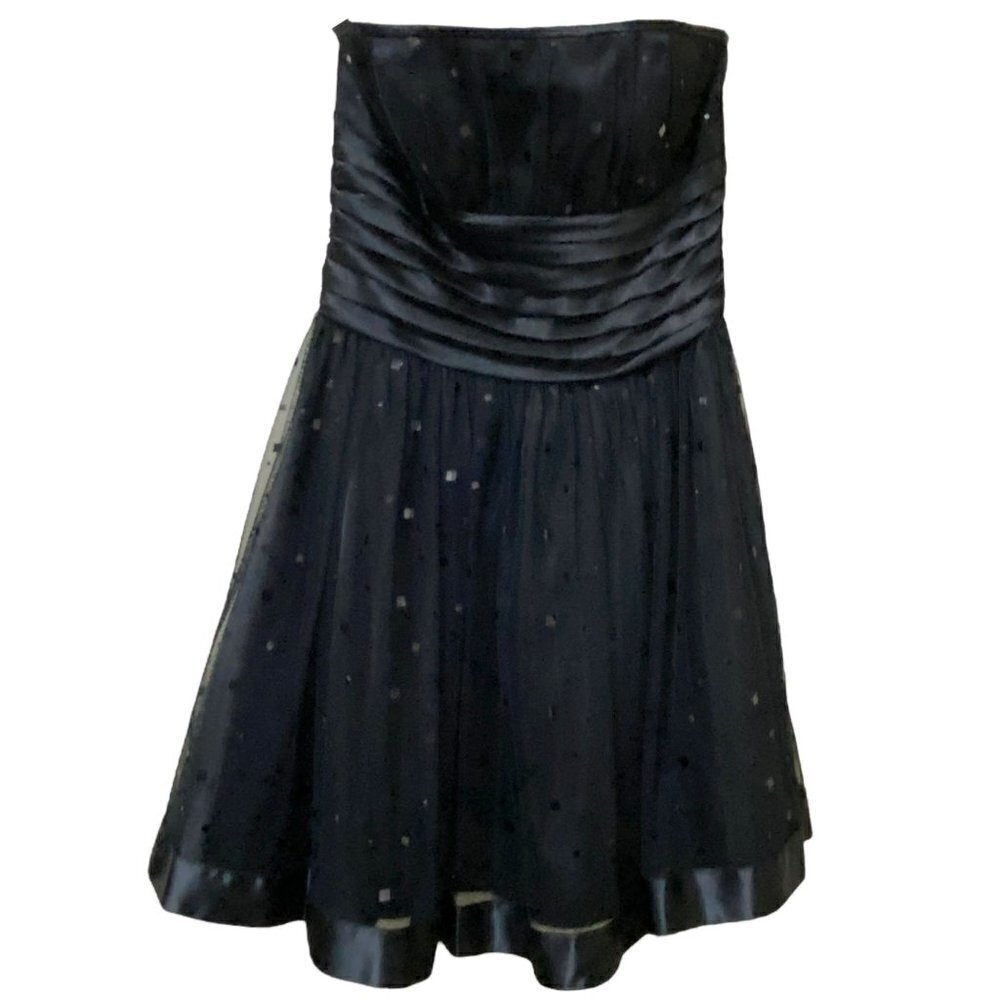 MORGAN & CO. Black Strapless Dress Size 5/6 Party Prom Mini Dress